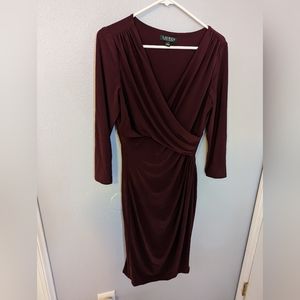 Lauren, dress wine red.